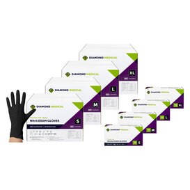 Nitril handschoenen zwart 1000 STUKS