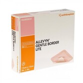 Allevyn Gentle border lite  7.5x 7.5 cm 10 stuks