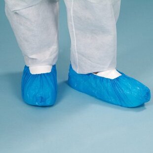 Schoenovertrek blauw dikte 50 MU