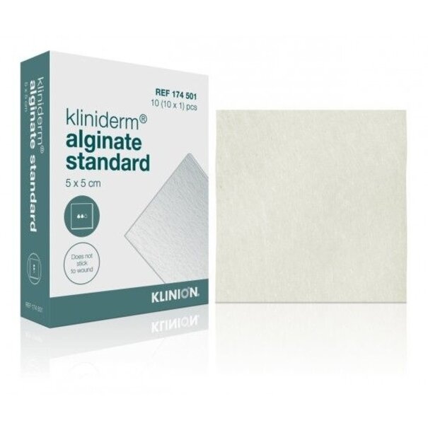 Kliniderm Kliniderm Alginate Standard alginaat wondverband 5x5cm