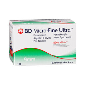 BD MICROFINE ULTRA PENNAALD 0,23X4MM 32G 320584 STERIEL