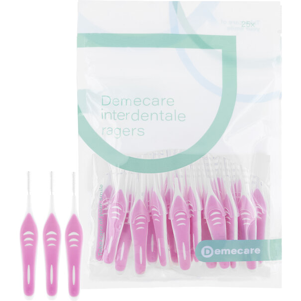 Demecare Ragers interdentaal 0.40 mm Roze 25 stuks