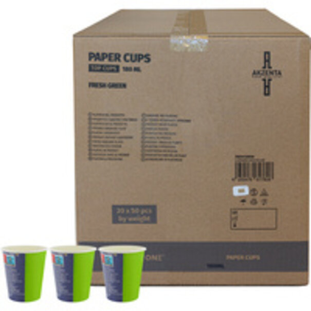 Drinkbekers karton 1000 stuks Kleur Groen