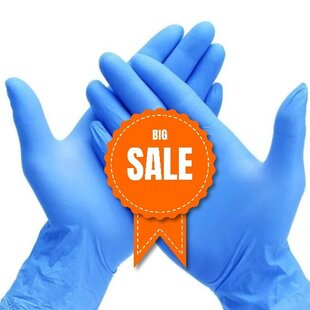 Nitril handschoenen blauw 10x 100 stuks