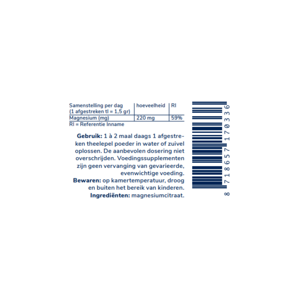 Zechsal Magnesium Citraat 40 g poeder