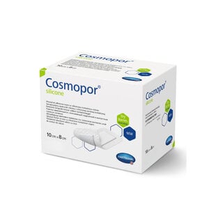 Cosmopor Silicone 10x8cm wondverband steriel  25 stuks
