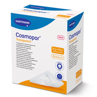 Cosmopor transparant 9x10cm wondverband steriel  50 stuks