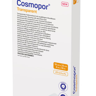 Cosmopor transparant 10x25cm wondverband steriel  25 stuks