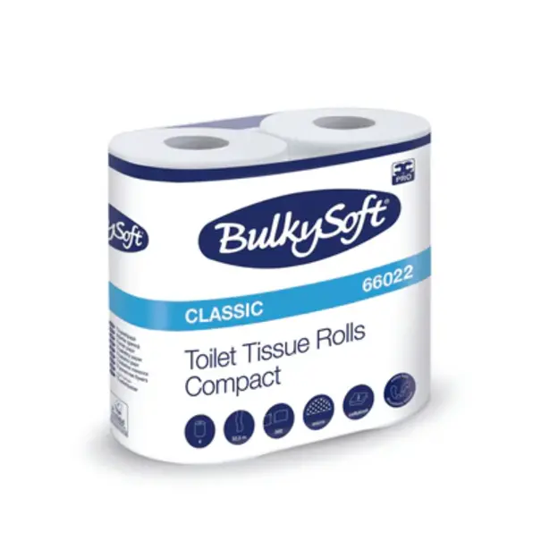 MTS euro Bulkysoft toiletpapier 2 laags 400 vel -4 rollen