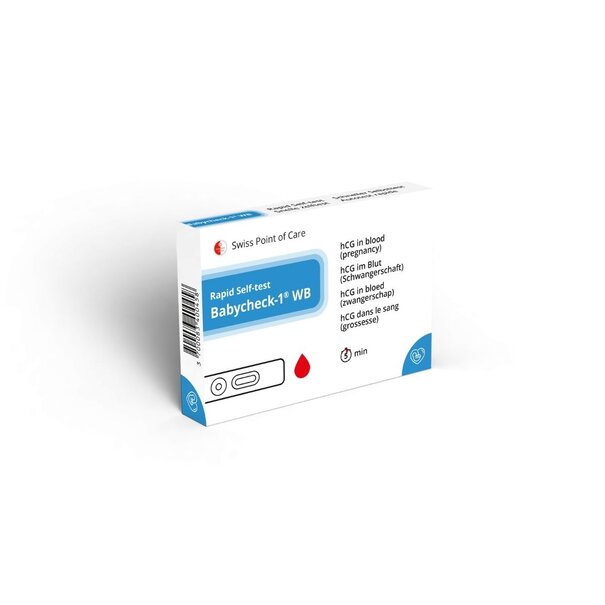 Swiss Point of Care Babycheck-1 WB (hCG) zwangerschap zelftest