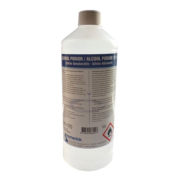 Reymerink Alcohol 70%  Podior 1 liter desinfectiemiddel