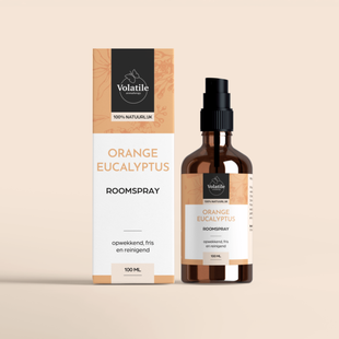 Roomspray Orange-Eucalyptus  100ml - 100% Natuurlijk