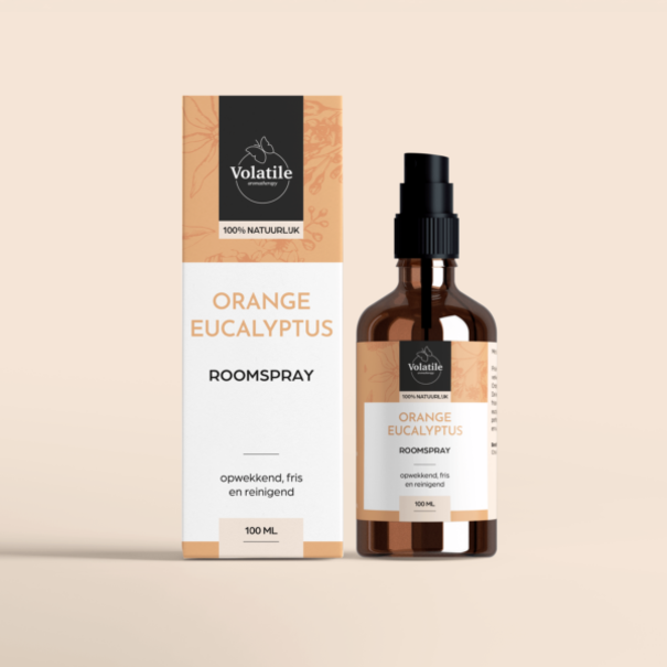 Volatile Roomspray Orange-Eucalyptus  100ml - 100% Natuurlijk