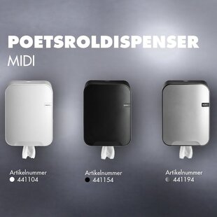 Quartzline poetsroldispenser Midi rollen