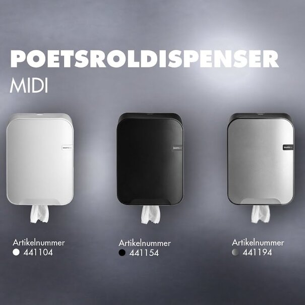 Quartzline poetsroldispenser Midi rollen