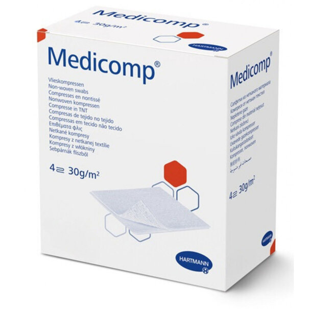 Hartmann Steriele gaasjes 10 x 20 cm  4-laags 50 stuks Medicomp