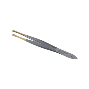 Epileerpincet rechte bek met gouden tip