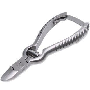 Nageltang gebogen bek - met rolveer 14 cm RVS