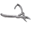Medipharchem Nageltang gebogen bek - met rolveer 14 cm RVS