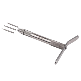 Nagelboor met 3 boortjes - zwaar model - 14 cm