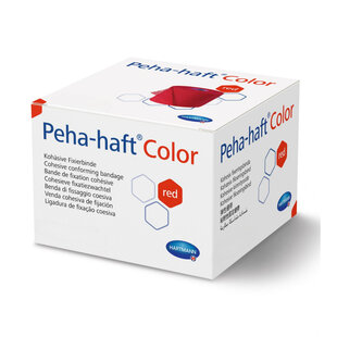 Peha-haft fixatiezwachtel rood 6cm x 20m (latexvrij)