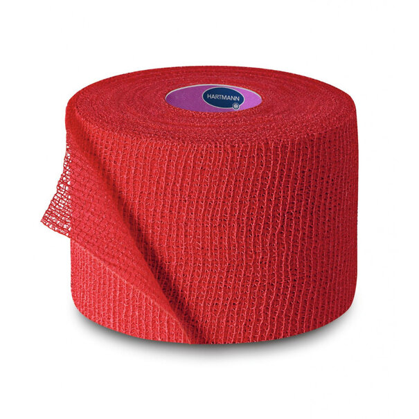 Hartmann Peha-haft fixatiezwachtel rood 6cm x 20m (latexvrij)