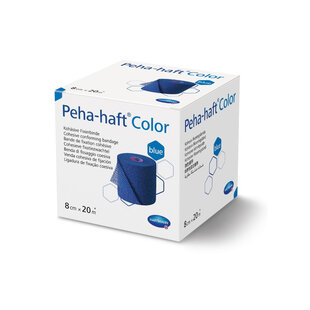 Peha-haft fixatiezwachtel blauw 6cm x 20m (latexvrij)