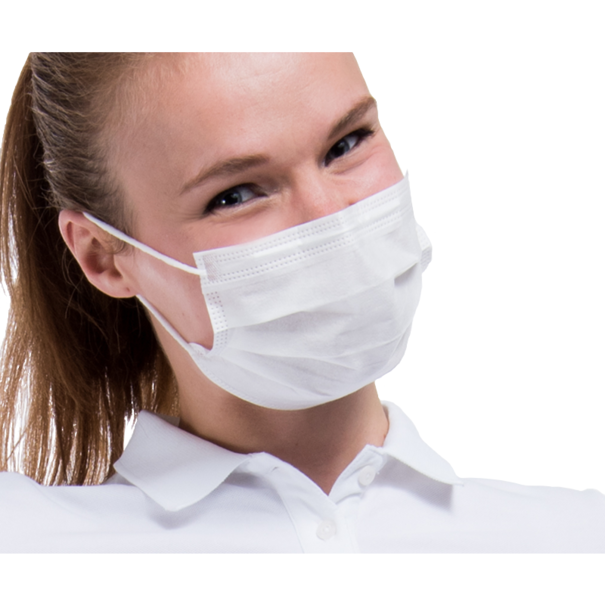 Demedent Medische Mondkapjes type IIR 3-laags Wit 50 stuks