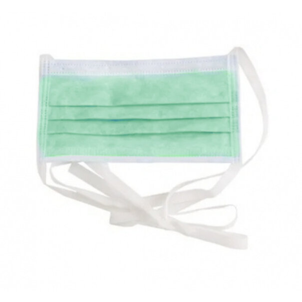 Demedent Medische Mondkapjes type IIR 3-laags Groen koortjes  50 stuks