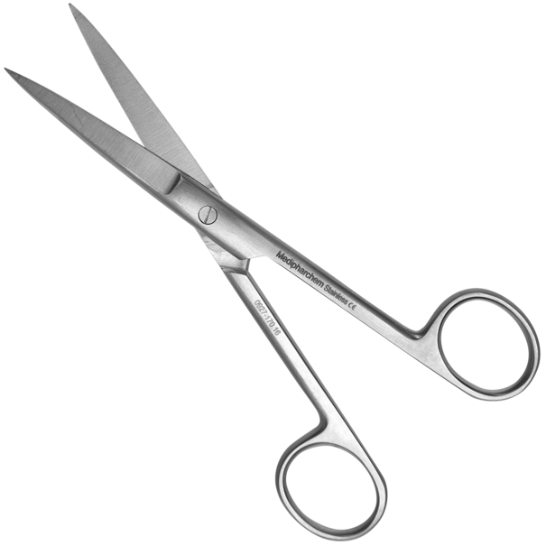 Medipharchem Chirurgische schaar 16 cm recht  spits/spits  RVS