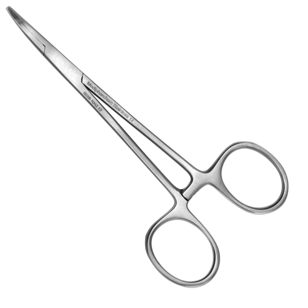 Medipharchem Arterieklem Mosquito 12 cm – Gebogen Bek