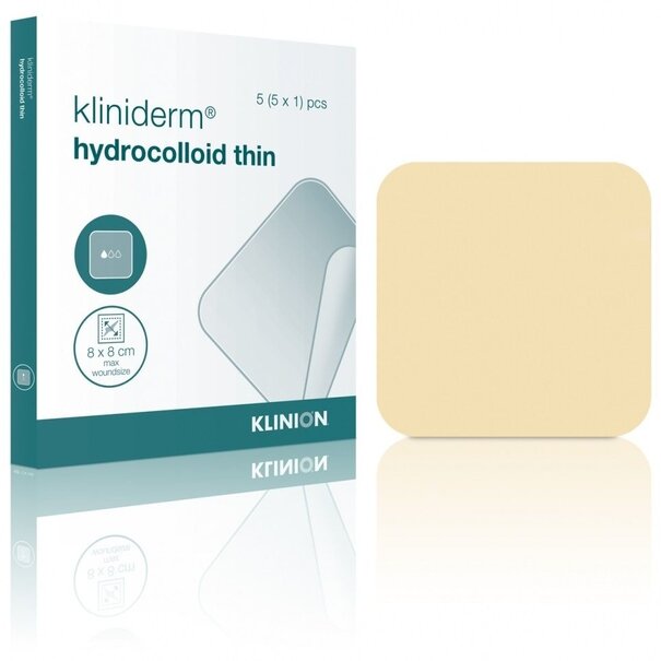 Kliniderm Hydrocolloïd Wondverband Kliniderm Hydro Thin 10 x 10 cm (5 stuks)