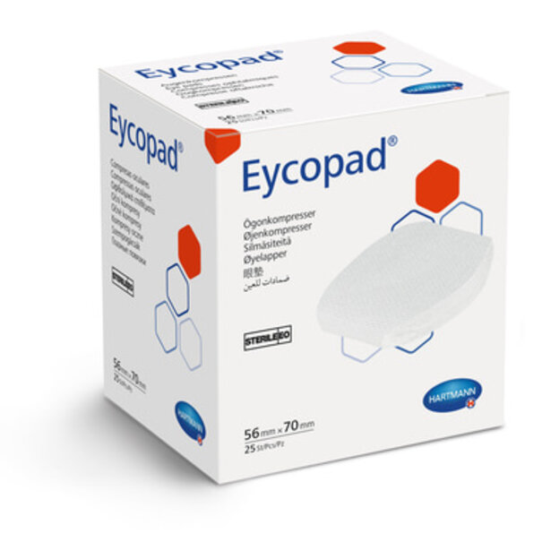 Hartmann Oogkompres steriel 56x70 mm 25 stuks