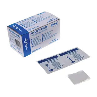 Romed Alcoholdoekjes PREP-2000 – 2-laags, 65x30mm, per 100 stuks