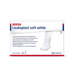Leukoplast Soft White Wondpleisters – 100 stuks | Zacht & Flexibel