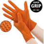 Nitril handschoenen Grip Oranje 10x50stuks
