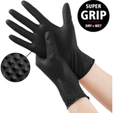 Nitril handschoenen Grip Zwart 10x50stuks