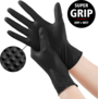 Nitril handschoenen Grip Zwart 10x50stuks
