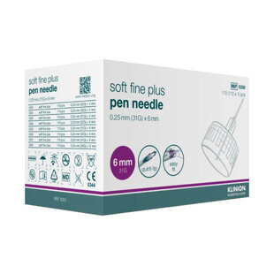 Pennaald Soft fine 0.25mm 31G x 6 mm