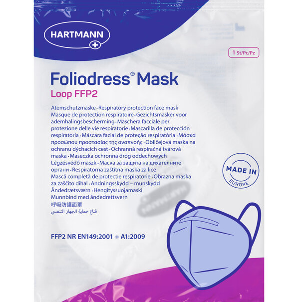 Hartmann FFP2 Masker wit 1 stuks met oorelastiek