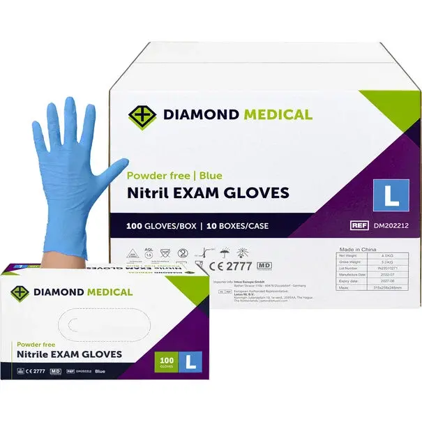 Diamond Medical Nitril handschoenen blauw  medisch 100 stuks