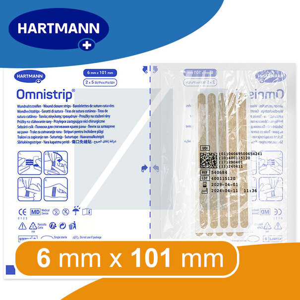 Hartmann Omnistrip wondhechtstrips 6 x 101mm -2 vellen a 5 strips