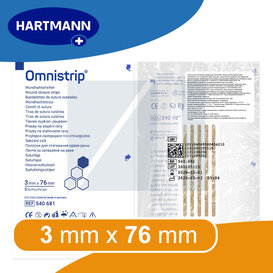 Omnistrip wondhechtstrips 3 x 76mm-1 vel a 5 strips