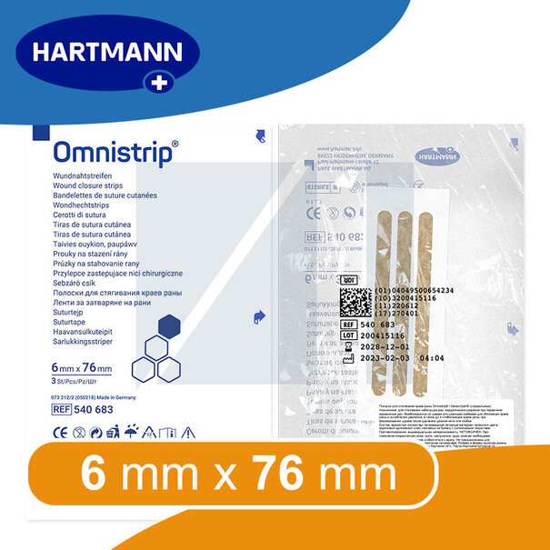 Hartmann Omnistrip wondhechtstrips 6 x 76mm - 1 vel a 3 strips