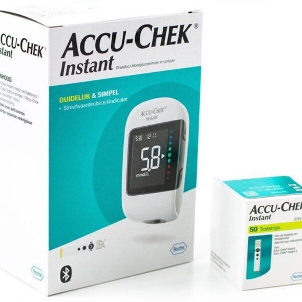 Roche  Accu-Chek Instant Bloedglucosemeter + 50 strips