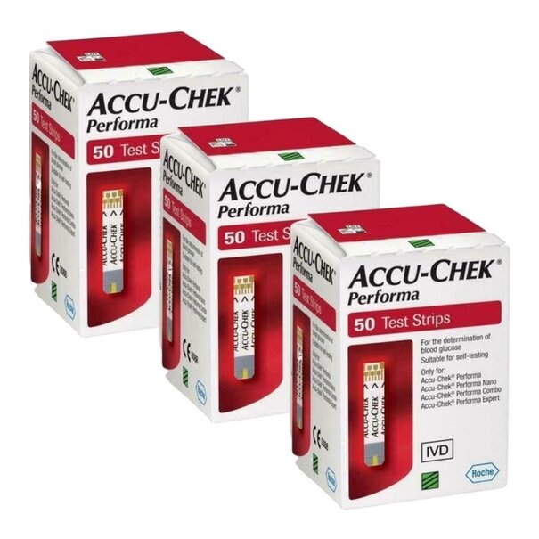 Roche  Accu-Chek Performa Teststrips 3x50 stuks