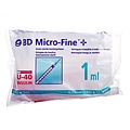 Becton Dickinson BD Microfine insulinespuit 1ml + naald 0,33x12,7mm U40