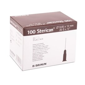 Insulinenaalden  26G x 0,45 x 12 mm - 100 stuks