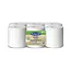 Bulkysoft Papierrollen eenlaags midi met koker (wit -6 rollen)