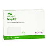 Mepitel Siliconen Wondcontactlaag 5×7 cm – 5 stuks